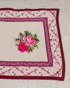 Roses Runner Rug Needlepoint