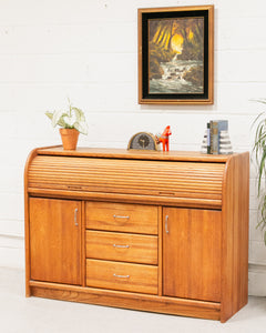 Tambour Desk Chest of Drawers