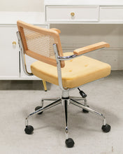 Load image into Gallery viewer, Rattan Office Chair in Yellow
