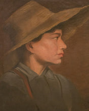 Load image into Gallery viewer, American School (19th Century) Folk Art Portrait Oil on Canvas
