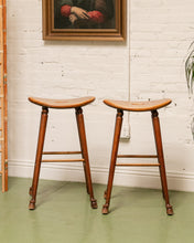 Load image into Gallery viewer, Antique Saddle Stools
