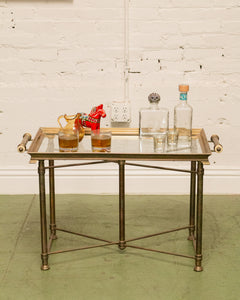 Late 20th Century Labarge Brass Cocktail Table