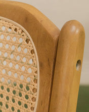 Load image into Gallery viewer, Modern Oak and Rattan Dining Chairs
