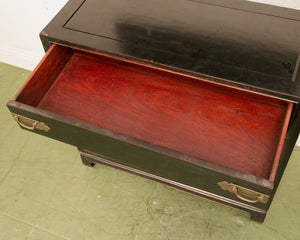 Antique Chest of 4 Drawers in Black