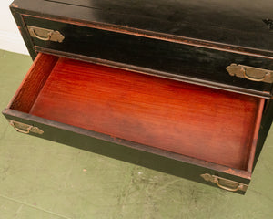 Antique Chest of 4 Drawers in Black