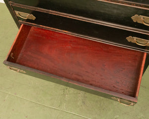 Antique Chest of 4 Drawers in Black