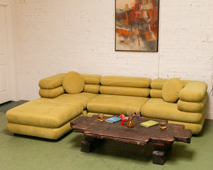 Elodie 4 Piece Modular Sectional in Pistachio Green