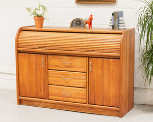 Tambour Desk Chest of Drawers