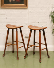 Load image into Gallery viewer, Antique Saddle Stools
