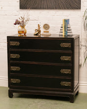 Load image into Gallery viewer, Antique Chest of 4 Drawers in Black
