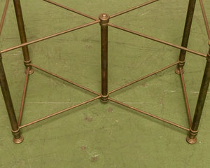 Late 20th Century Labarge Brass Cocktail Table