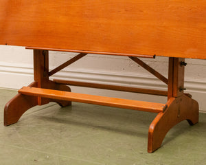 Teak Drafting Desk