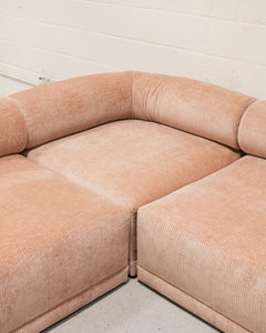 Emma Modular Sectional in Rose