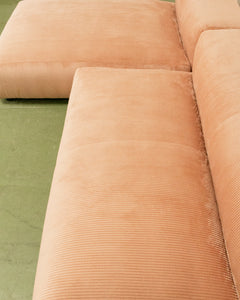 Bailey Sofa in Blush Corduroy