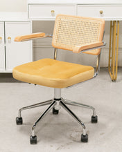 Load image into Gallery viewer, Rattan Office Chair in Yellow
