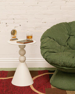 White Single End Table (as is)