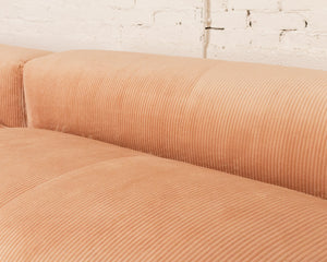 Bailey Sofa in Blush Corduroy