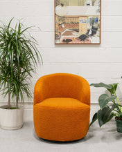 Load image into Gallery viewer, Aria Orange Swivel Chair
