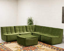 Load image into Gallery viewer, The Juno Modular Six-Piece Sectional in Olive Green
