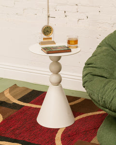 White Single End Table (as is)