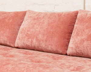 Gondola Armless Sofa In Bianca Rosewood