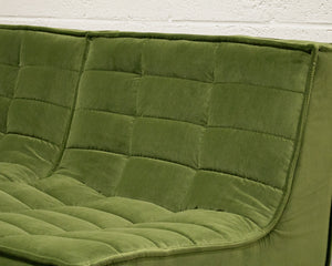 The Juno Modular Six-Piece Sectional in Olive Green