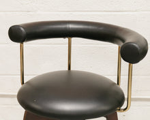 Load image into Gallery viewer, Black and Gold Swivel  Counter Stools
