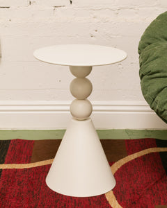 White Single End Table (as is)