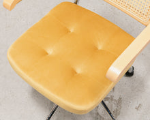 Load image into Gallery viewer, Rattan Office Chair in Yellow
