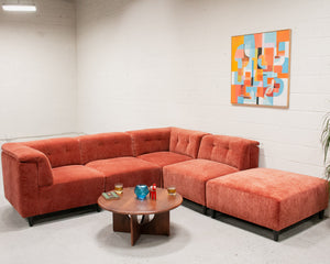 5 Piece Chelsea Sofa in Paprika