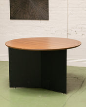 Load image into Gallery viewer, Round Walnut Table with Sculptural Base
