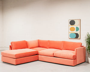 Michonne Sofa in Coral Pink