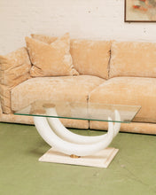 Load image into Gallery viewer, Chic Italian 80s Pucci Resin Tusk Design on Marble Base
