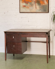 Load image into Gallery viewer, Leather Top Drexel Desk
