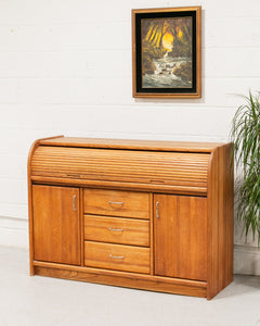 Tambour Desk Chest of Drawers