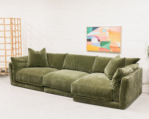 Hansel Modular Sofa in Amici Moss