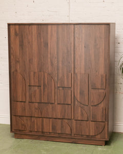 Brutalist Modern Armoire