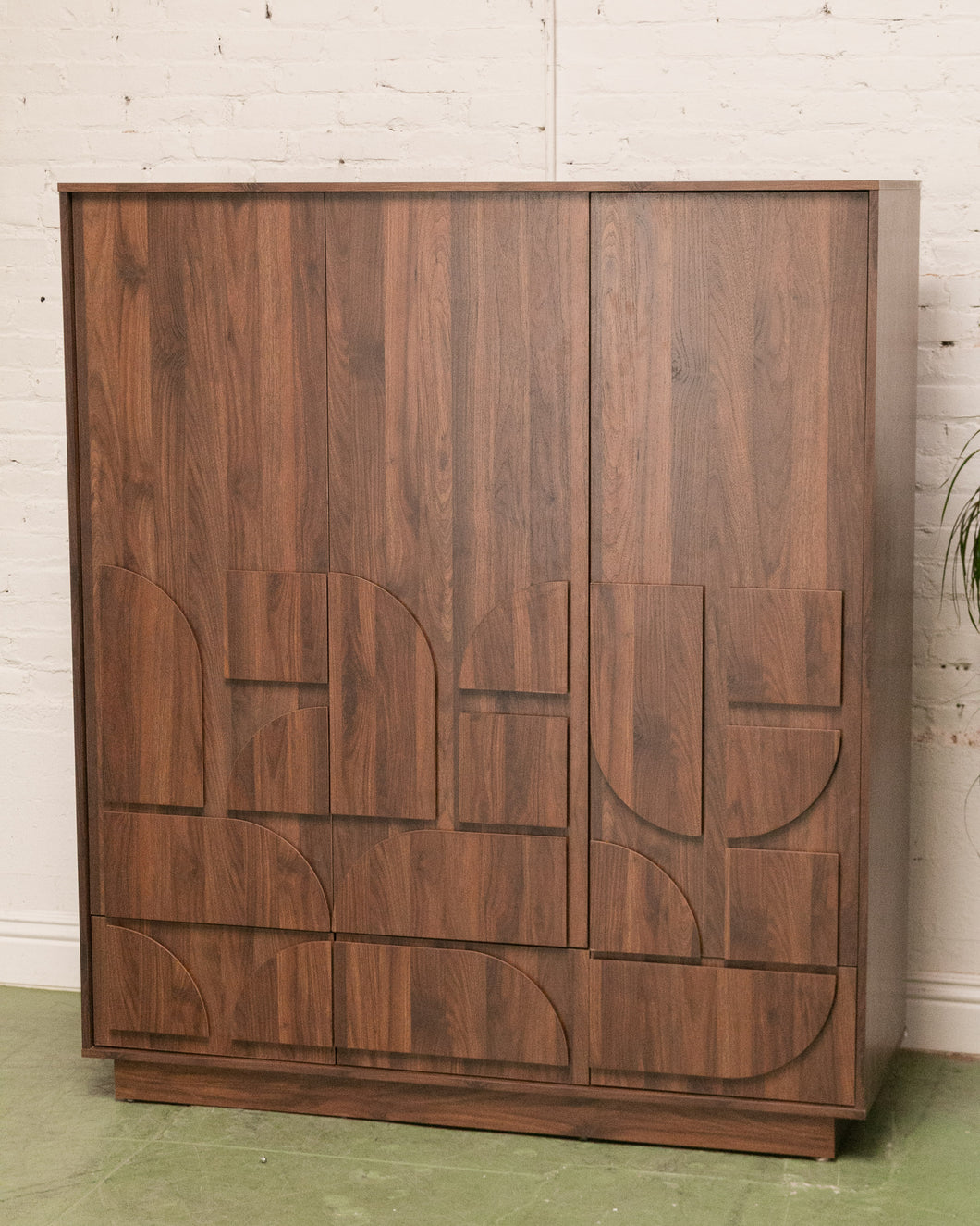 Brutalist Modern Armoire