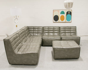 Cantina Quarry Recycled Leather Juno Sofa