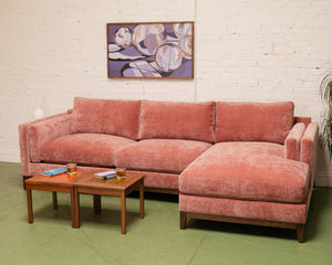 Lisette Sofa in Bianca Rosewood