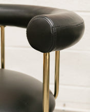 Load image into Gallery viewer, Black and Gold Swivel  Counter Stools
