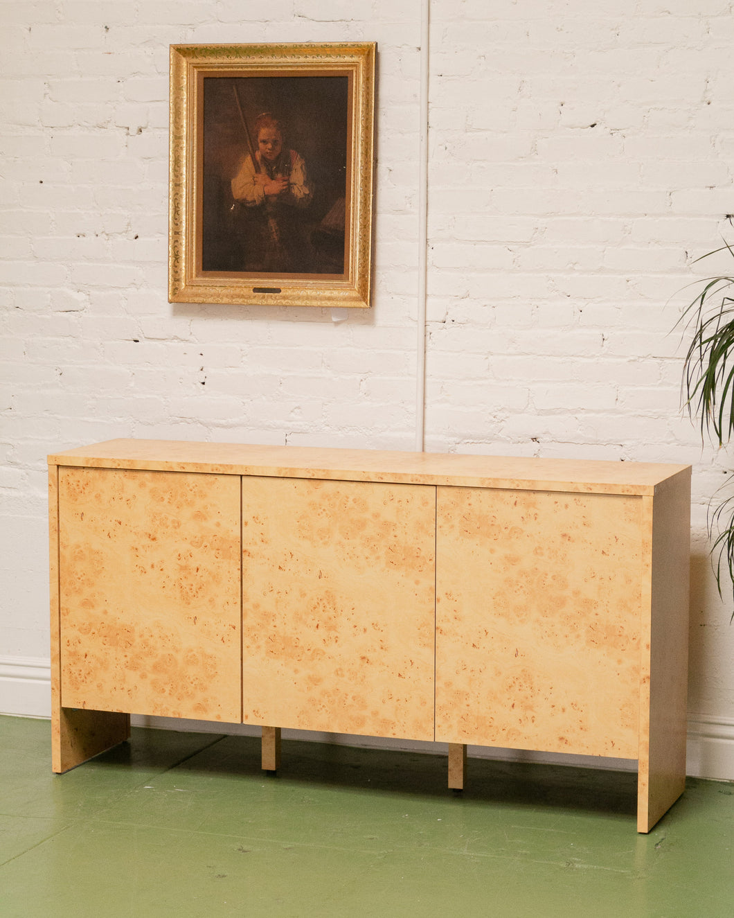 Burlwood Credenza