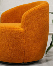 Load image into Gallery viewer, Aria Orange Swivel Chair
