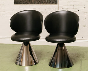 Black Pedestal Chair