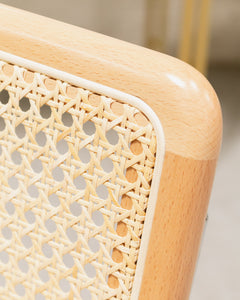 Rattan Office Chair in Yellow