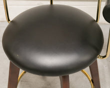 Load image into Gallery viewer, Black and Gold Swivel  Counter Stools
