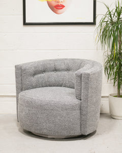 Babita Swivel Chair in Wilshire Pepper