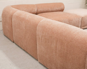 Emma Modular Sectional in Rose