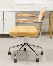 Load image into Gallery viewer, Rattan Office Chair in Yellow
