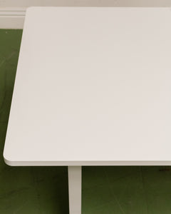 Modern White Sculptured Dining Table